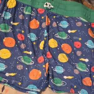 Little Sleepies Space Adventure Shorts - Blue and Green